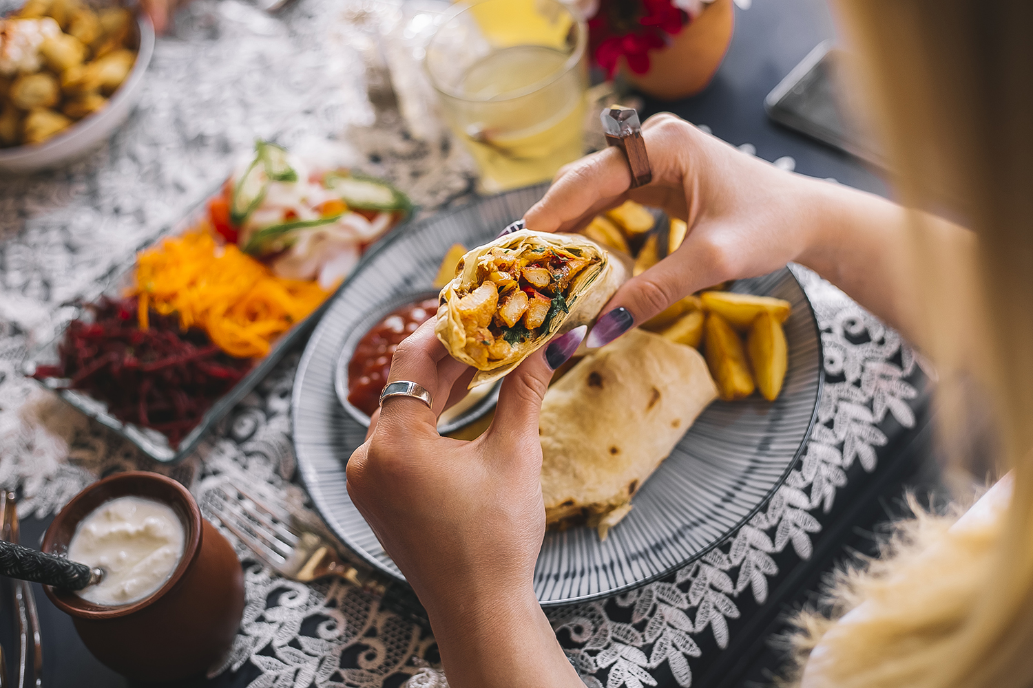 TACOS Y BEBIDA